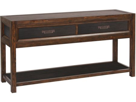 Branson - 2 Drawer Sofa Table, Two Tone - Brown on Sale