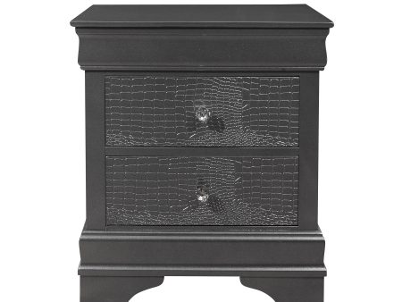 Shaker - Crocodile Metallic Nightstand on Sale