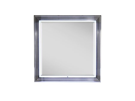 Moon - Smooth Mirror With LED - White For Cheap