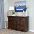 Verna - 7 Drawer Dresser - Brown For Cheap