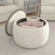 Revel - Storage Ottoman - White Discount