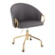 Claire - Stylish Design Contemporary   Glam Task Chair For Discount