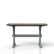 X Based Counter Height Casual Dining Table - Aqua Blue Online