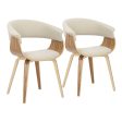 Vintage Mod - Mid-Century Modern Dining   Chair (Set of 2) - Zebra   Cream Cheap