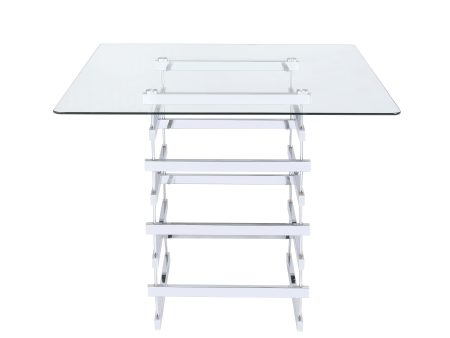 Counter - Height Table Glass - White Online