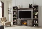 Wynnlow - Entertainment Center With 60  TV Stand Cheap