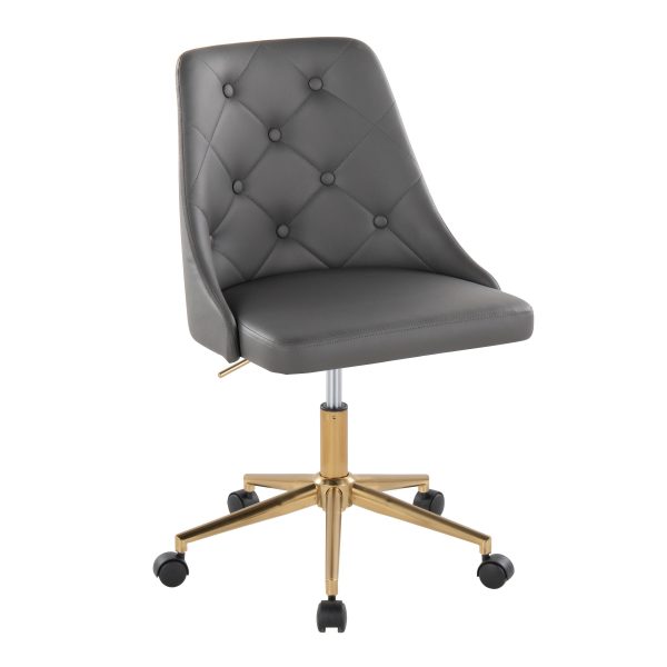 Marche - Contemporary Swivel Task Chair With Casters For Sale