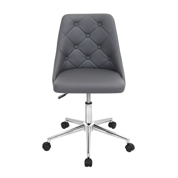 Marche - Contemporary Adjustable Office Chair With Swivel - Gray Online