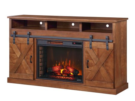 Farmhouse - Electric Fireplace TV Stand For TV For Discount