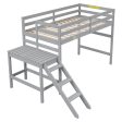 Twin Loft Bed With Platform, Ladder Online now