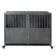 Heavy Duty Dog Crate - Silver Gray Cheap