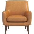 Alex - Leather Lounge Chair - Tan Discount