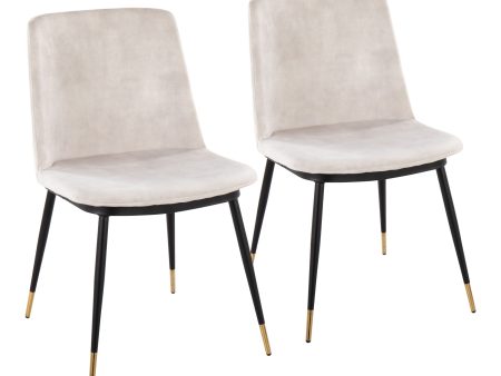 Wanda - Contemporary Chair (Set of 2) - Black   Beige Supply