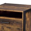 Juvanth - Rustic Nightstand - Oak Online Sale