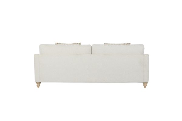 Sofa Single Reverable Cushion With 2 Pillows - Off White For Sale