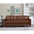 Ashby - Leather Sofa - Pecan For Sale