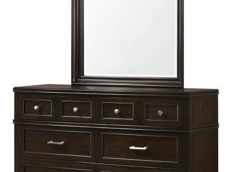 Merlot - Square Mirror - Mahogany Online Sale