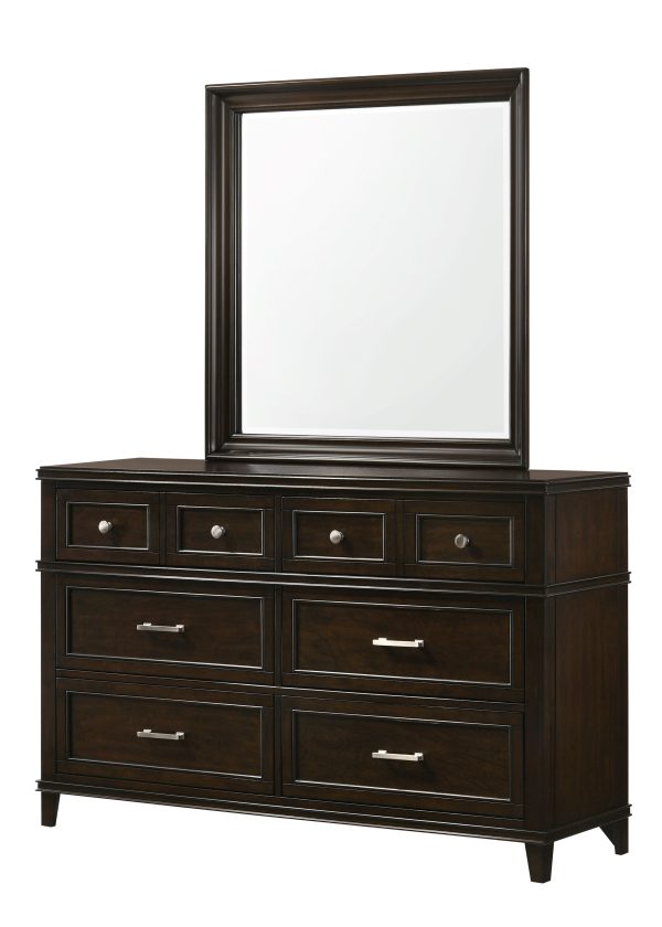 Merlot - Square Mirror - Mahogany Online Sale