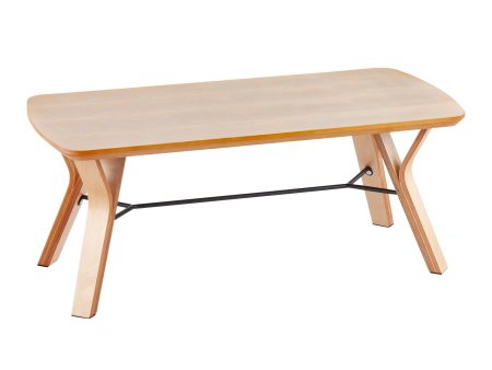 Folia - Mid-Century Modern Bench - Natural on Sale