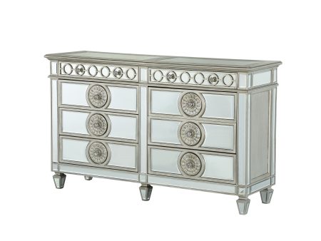 Varian - Mirrored Dresser - Silver Online Sale