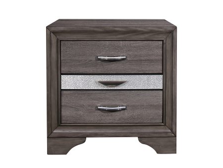 Ryder - Sparkle Nightstand - Gray Online Sale