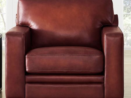 Dillon - Waxy Pull Up Leather Chair - Mocha For Sale