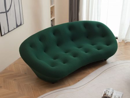 Modern Curved Living Room Sofa - Green Online