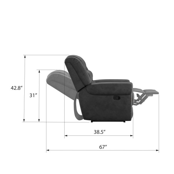 Ferrar - Reclining Sofa - Gray Online Sale