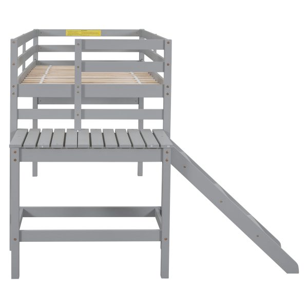 Twin Loft Bed With Platform, Ladder Online now