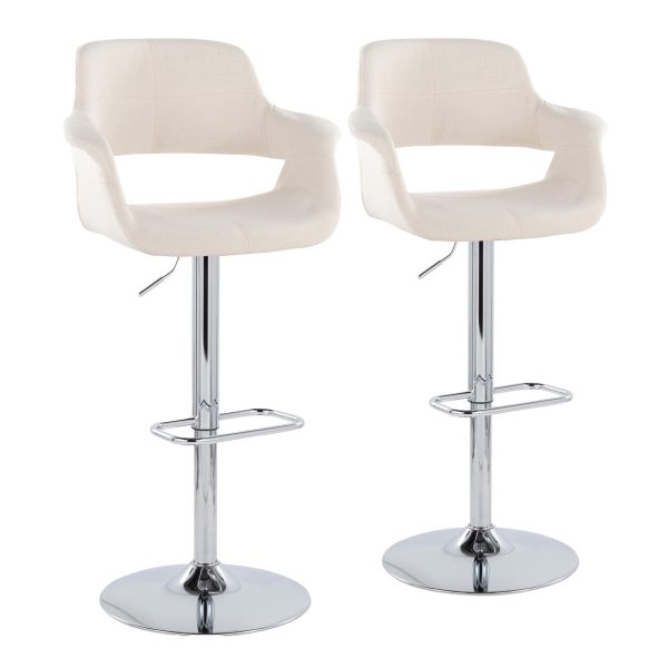 Vintage Flair - Mid Century Modern Adjustable Barstool (Set of 2) For Discount