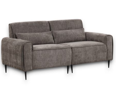 Valentina - Chenille Sofa With Metal Legs And Throw Pillows Online Hot Sale