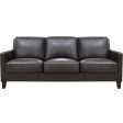 Ashby - Waxy Pull Up Leather Sofa - Dark Granite For Cheap