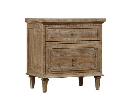 Ludin - 2 Drawer Nightstand - Taupe For Sale