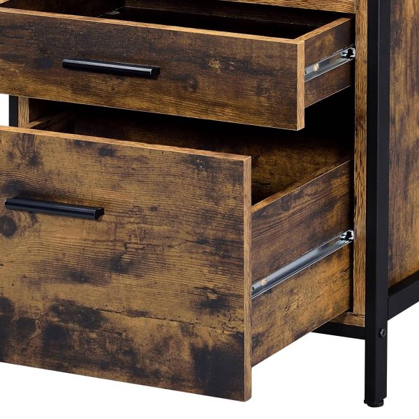 Juvanth - Rustic Nightstand - Oak Online Sale