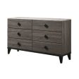 Avantika - Faux Marble Top Rustic Dresser - Gray   Marble   Oak Fashion