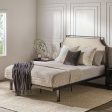 Bed Traditional Upholstered Metal Discount