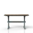 X Based Counter Height Casual Dining Table - Aqua Blue Online