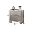 Voeville II - Nightstand - Silver Online Hot Sale