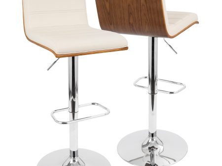 Vasari - Mid Century Modern Adjustable Barstool With Swivel Discount