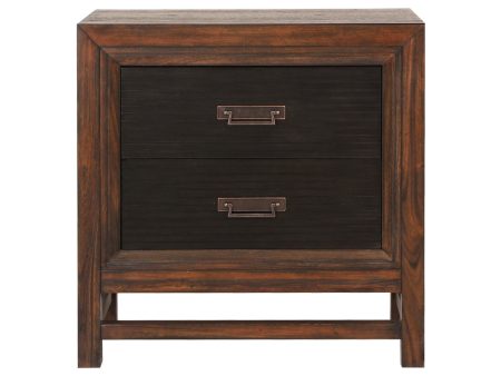 Branson - 2 Drawer Nightstand, Two Tone - Brown Fashion