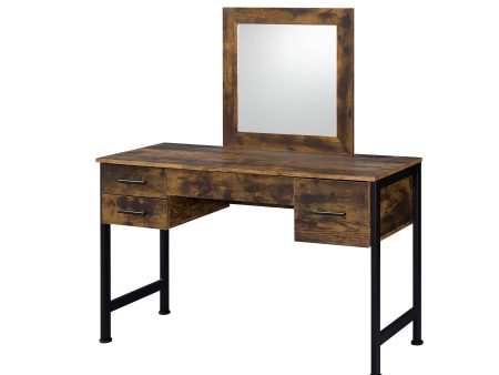 Juvanth - Rustic Vanity Desk Mirror - Oak Discount