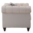 Aurelia - Linen Chair With Pillow - Beige Fashion