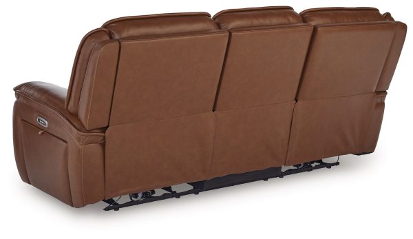 Healy Pier - Chocolate - Power Reclining Sofa   Adj Headrest Fashion