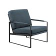 Contemporary Square Metal Frame Accent Chair Online Hot Sale