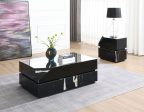 Wenona - Mirrored Coffee Table - Black Supply