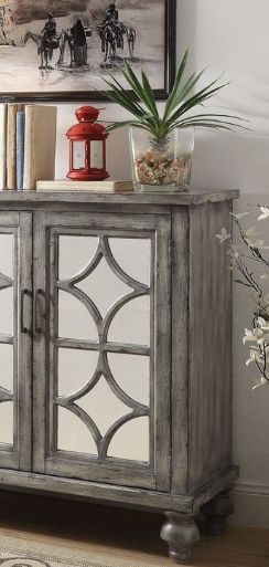 Velika - Weathered Console Table - Gray Supply