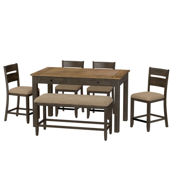 Velvety - 6 Piece Gathering Dining Set Online Sale