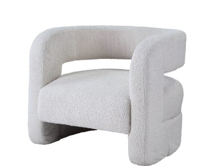 Yitua - Teddy Sherpa Accent Chair - White Supply