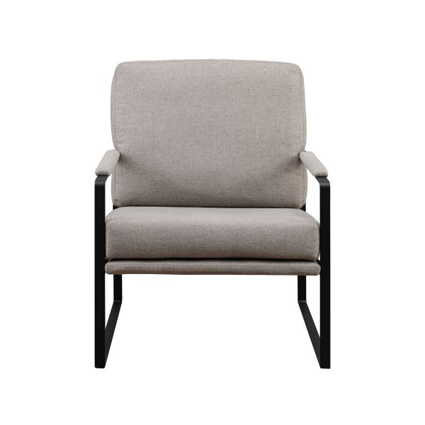 Contemporary Square Metal Frame Accent Chair Online Hot Sale