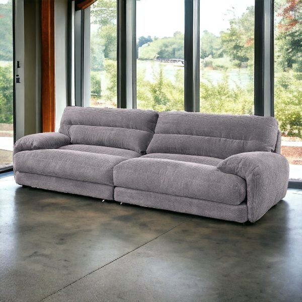 Cadenza - Corduroy Sofa - Gray Online